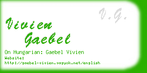 vivien gaebel business card
